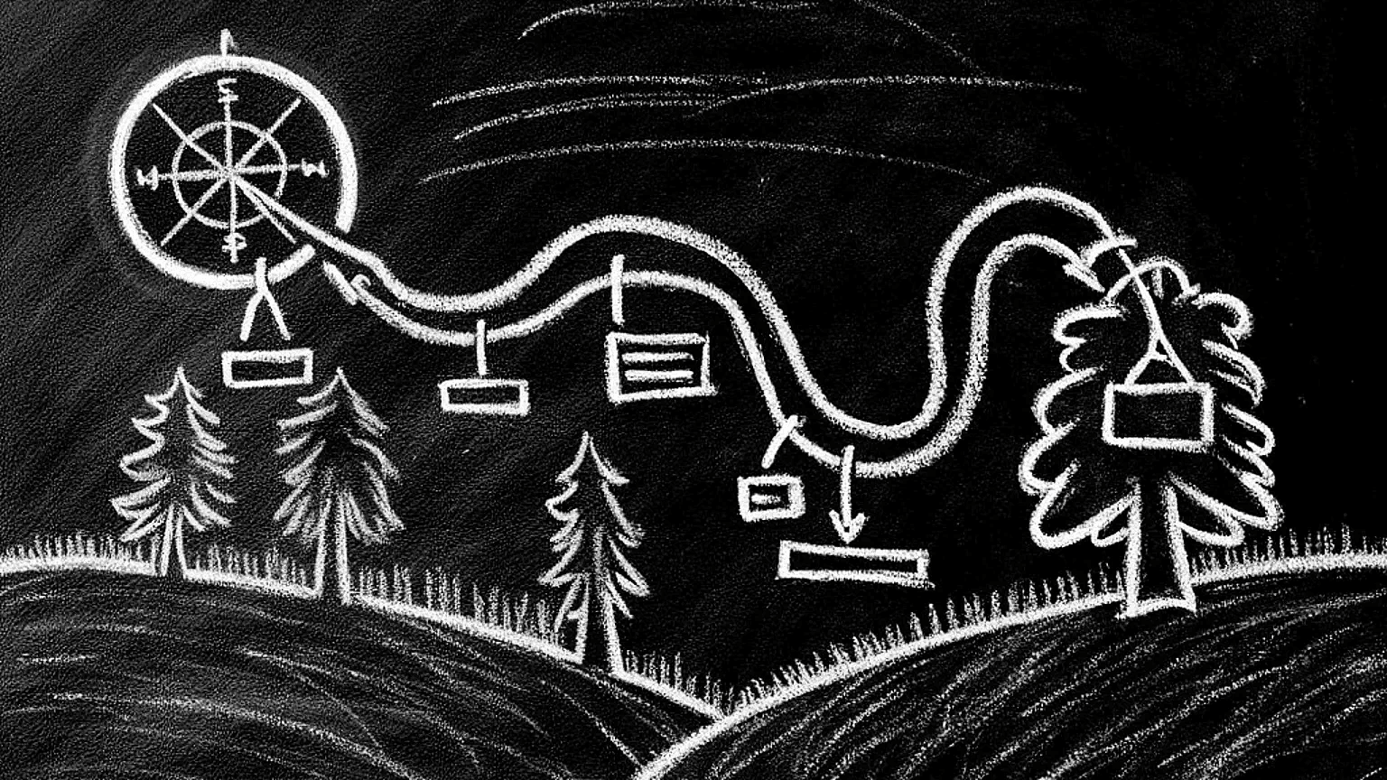 Professional illustration representing the future of no-code website builders related to automation